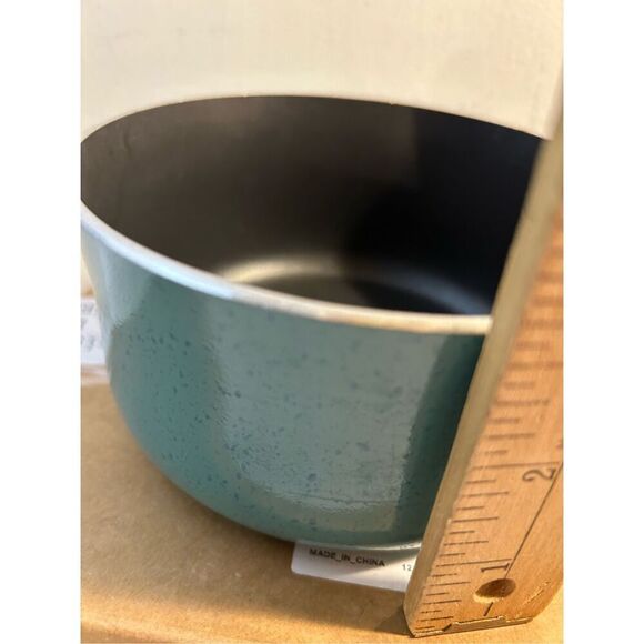 Pioneer Woman mini sauce Pot with lid non-stick teal replacement - Picture 6 of 7